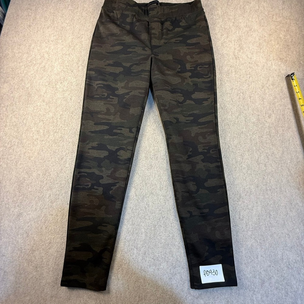 Sanctuary Camo Print Pull On Leggings Green Brown Camouflage Pants Womens Medium